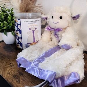 Scentsy Lenny The Lamb Blankie Buddy Fluffy Fleece Plush Toy Scented